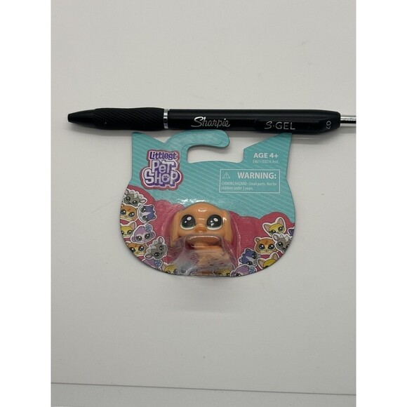 Hasbro Littlest Pet Shop Mini Scale Pet Dog Puppy Orange LPS - Picture 2 of 3